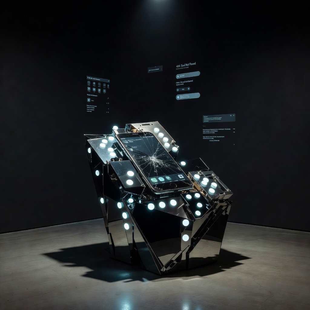 Smartphone shrine — sculpture